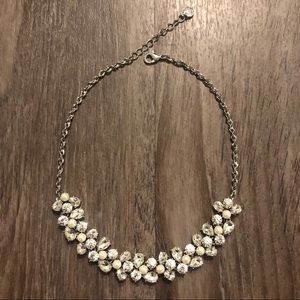 Pearl + bling necklace.